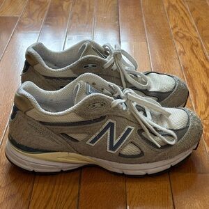 New Balance Greg and White Sneakers with Logo